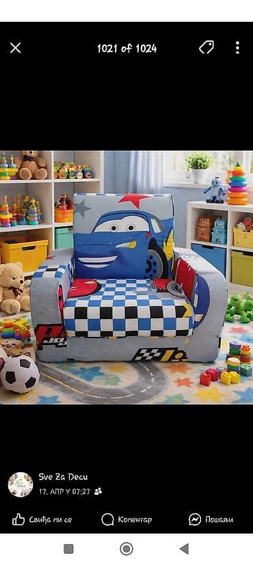 set stolova i stolica: Dečja fotelja na rasklapanje – model za mališane - Mekana, lagana i — 5