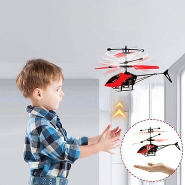 kombi igracka: RC mini helikopter sa koaksijalnim rotorima i USB punjenjem - Lagan i — 6