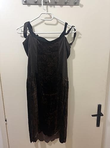 heine haljine: DKNY haljina tamno braon boje, dužine iznad kolena. Jako kvalitetan — 5