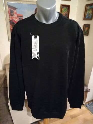 crne letnje pantalone: Novi muski pamucni duks Benx u velikim brojevima 3XL 4XL 5XL — 1