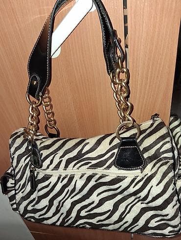 nepromočiva torba: Torba Fuchsia Paris – zebra print - Model: ručna/rame torba sa — 2
