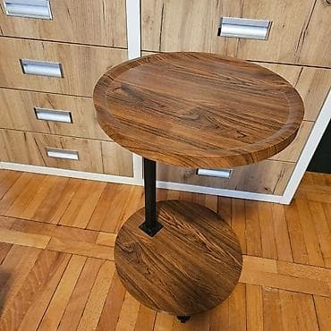 montesori sto: Klub sto braon Materijal: metal i iverica- furnirana- imitacija — 1