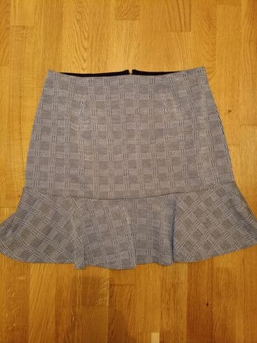 stradivarius sivi kaput: L (EU 40), Mini, color - Grey — 1