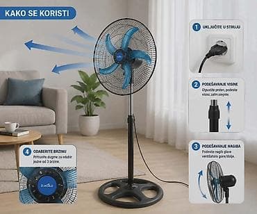 Ventilator za hlađenje 18" – 75W Unesite svežinu u svoj dom ili radni