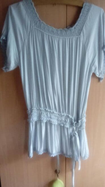pojasevi za haljine: M (EU 38), Viscose, Single-colored, color - Light blue — 1
