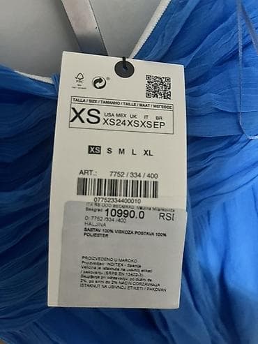 zlatni top zara: ZARA haljina – model sa etiketom - Boja: intenzivno kraljevsko plava - — 2