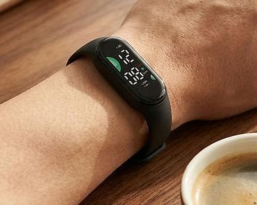 slusalice za decu dexy co: Fitness narukvica – crna, sa OLED ekranom - Tanak, lagan dizajn sa — 1