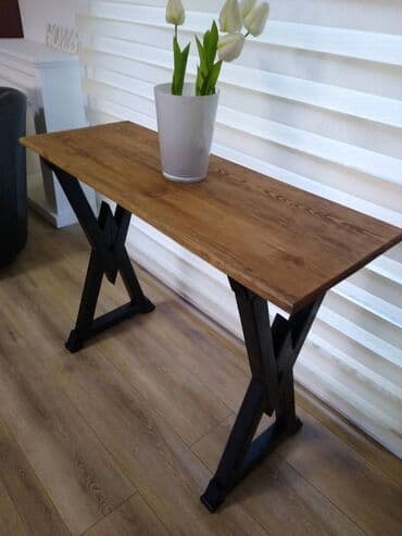 Stolice: Slika 1-2 Barski sto furnirani MDF dimenzije:70/80/90 H90/105 cm — 8