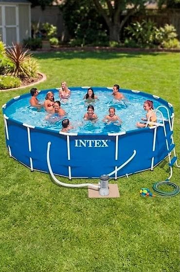 sporet na prodaju: 🏊‍♂️ OSVEŽENJE U TVOM DVORIŠTU: INTEX Prism Frame Bazen – 457 x 122 — 2
