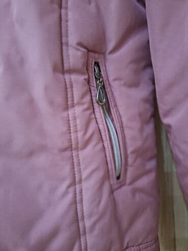 bele haljine za trudnice: Ženska zimska jakna – roze - Boja: puder/roze - Kroj: strukiran — 4