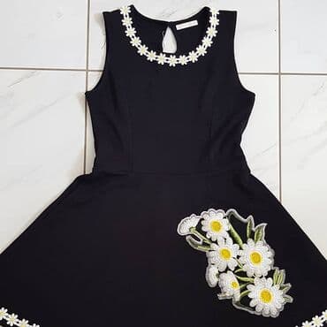 h: M (EU 38), color - Black, Cocktail, With the straps — 2