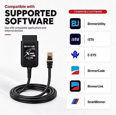 podmetaci za auto: Novo- X-OBD Enet OBD2 BMW & JLR DOIP BimmerCode E-SYS ISTA ENET — 9