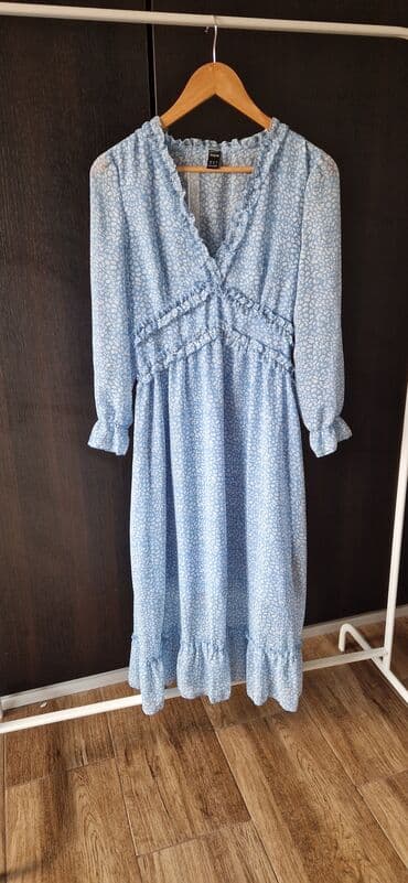 moderne haljine za svadbu: S (EU 36), bоја - Svetloplava, Dugih rukava — 2