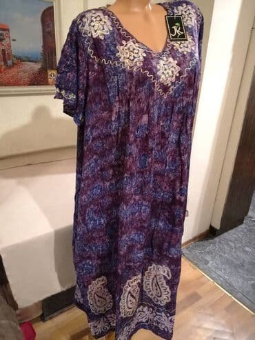 exit haljine: 2XL (EU 44), color - Purple, Evening, Short sleeves — 3