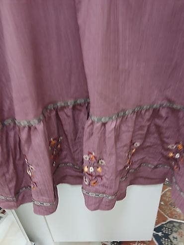 haljina duzina c: Boho haljina midi dužine u boji stare ruže (brend: SHEIN). - Kroj — 2
