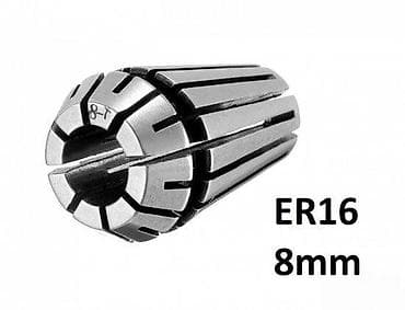 Stezne čaure: Stezna čaura ER16 – 8 mm - Tip: ER16 preciziona stezna čaura (kollet) — 3