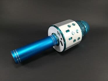 Mikrofoni: Karaoke mikrofon bluetoth sa zvucnikom WS-858 vise boja Karaoke — 1