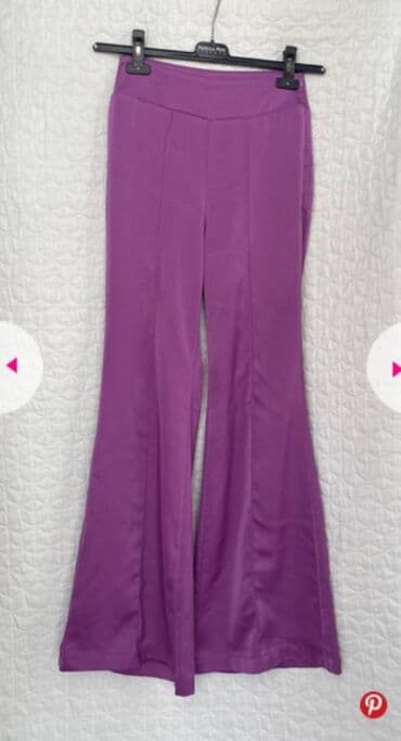 lidl lanene pantalone: S (EU 36), High rise, Straight — 1