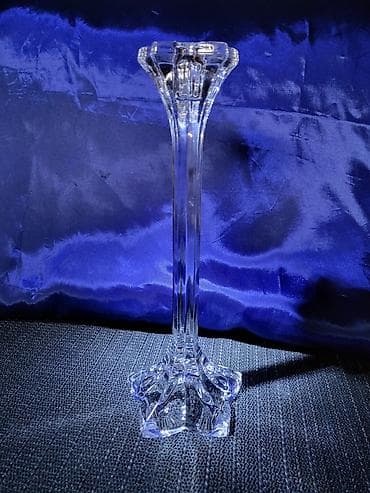 led svecnjak: Nov nemacki kristal svecnjak cvet iz 80ih.god. Svecnja nemacki,pun — 5