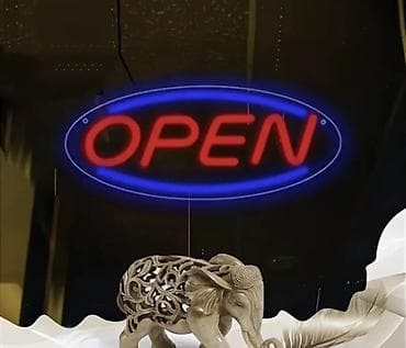 aparat za sendvice lidl: LED neonski znak “OPEN” za lokale - Dimenzije: 35 cm x 15 cm (13.78 — 3