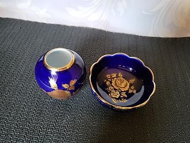 ceski porcelan servis za rucavanje cena: Vaza i cinija novi,KPM porcelan 1950g+ Bavaria. Set porcelan,pravi — 3