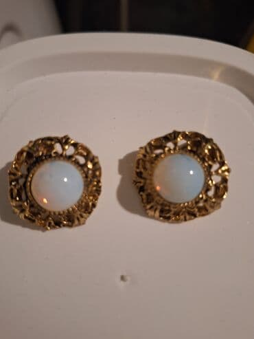 kutija za nakit za devojcice: Clip-on earrings, Material: Pearl, Cubic zirconia, Stainless steel — 9