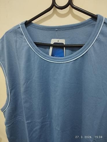 sorc dsquared nov: Muška atletska majica bez rukava – 4XL - Boja: plava sa svetlijim — 3