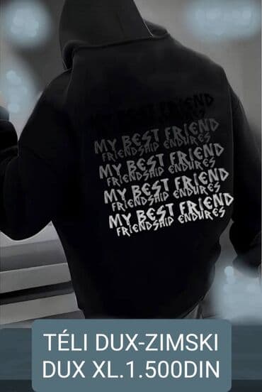 nike m: Sweatshirt, 2XL (EU 56), L (EU 52), XL (EU 54), color - Black, With a hood — 2