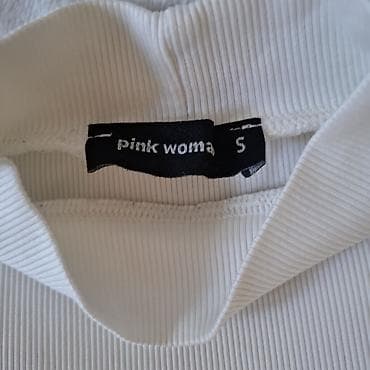 torbe sa stampom: Ženska rebrasta majica s dugim rukavima – Pink Woman - Brend: Pink — 2