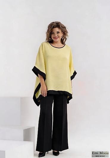 Donji veš: Ženska bluzica/pončo „Emi Moda“ – Made in Italy - Kroj: širok, pončo — 2