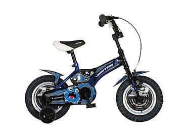 beba kids farmerke za decake: Bicikl kids Visitor Bluester 12" 9" V-brake, crno–plavi perla - — 3