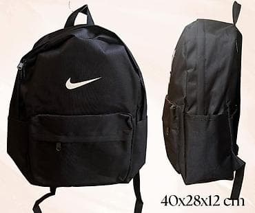 nike mini ranac: Ruksak, crni, više modela sa brend printom (NIKE/“Just Do It”/DRK) — 6