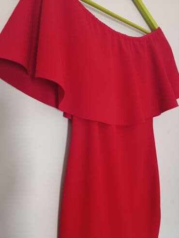 haljine dugacke: M (EU 38), color - Red, Without sleeves — 1