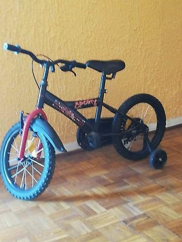 Dečiji bicikl sa pomoćnim točkićima - Veličina točkova oko 16" -