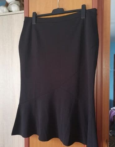 Suknje: 3XL, Midi, bоја - Crna — 2