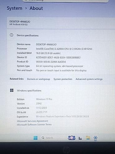 rerna na paru: PRODAJEM HP 650 G2 SA INTEL I5 PROCESOROM Procesor: Intel core i5 — 7
