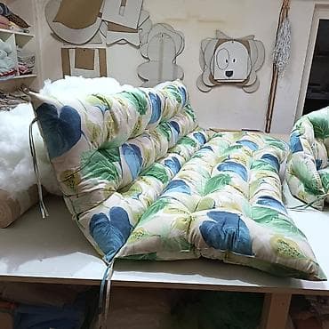ikea jastuci za bastenske stolice: Ručno šiveni podni jastuci za Baštanski nameštaj – modularni tatami — 2