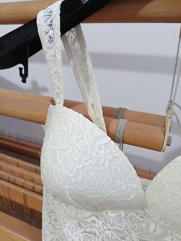 korpa za svadbu: SUPER POVOLJNO! NOV čipkani body boje slonovače( krem boje) sa čvrstim — 8