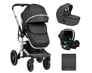brushalter za dojenje: KIKKA BOO Kolica IRENE premium 3u1 set sa I-SIZE autosedištem i tvrdom — 3