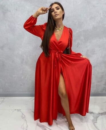 haljine vece velicine: Saten haljina 2800 dinara Veličina S M L XL — 4