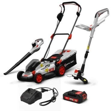 delovi za poljsku kosacicu: Kosačica,trimer i duvaljka Cena 170 evra NOVO Radi na punjive baterije — 1