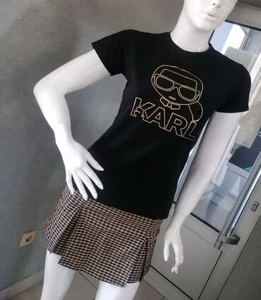 replay majice sa kragnom: Karl Lagerfeld, S (EU 36), Cotton, color - Black — 1