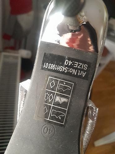 Slippers: Srebrne kožne sandale – Claudia Donatelli - Brend: Claudia Donatelli — 4