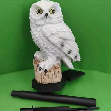 pec za kampovanje: Solarne baštenske dekorativne lampe – Papagaj ili Sova - Realistične — 4