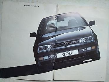 Books, Audio & Video formats: Prospekt VW Golf GTI sept.1991., nem., 32 str. malo flekave i — 2