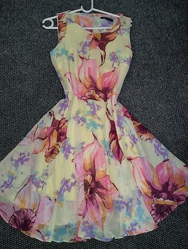 haljina pliš: Haljina bez rukava sa cvetnim printom – F&K by Fast Collection - — 2