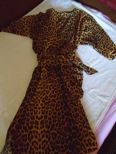 pojasevi za haljine prodaja: Leopard print haljina od laganog materijala, nije postavljena pa može — 2