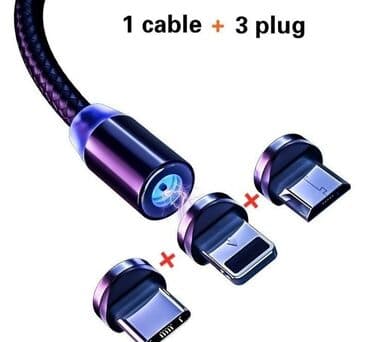 Magnetni punjac sa 3 nastavka tj mikro usb,tip c i ajfon Boju na lalafo.rs Magnetni punjac sa 3 nastavka tj mikro usb,tip c i ajfon Boju
