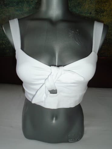 helanke sa trakom oko stopala: S (EU 36), Cotton, Single-colored, color - White — 3
