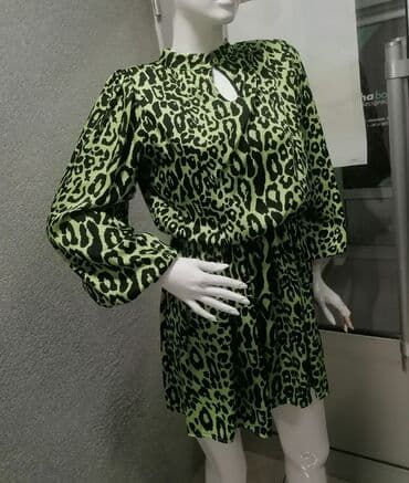 dugacke haljine svecane: M (EU 38), color - Green, Long sleeves — 13